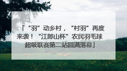“羽”动乡村，“村羽”再度来袭！“江郎山杯”农民羽毛球超级联赛第二站圆满落幕
