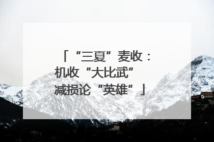 “三夏”麦收：机收“大比武” 减损论“英雄”