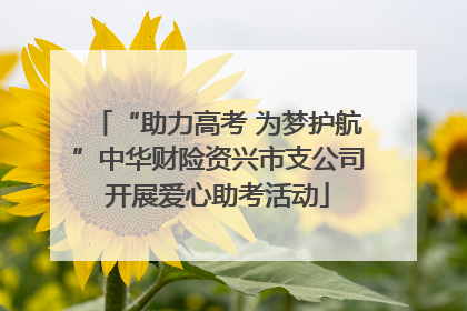 “助力高考 为梦护航”中华财险资兴市支公司开展爱心助考活动