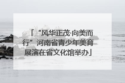 “风华正茂·向美而行”河南省青少年美育展演在省文化馆举办