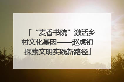 “麦香书院”激活乡村文化基因——赵虎镇探索文明实践新路径