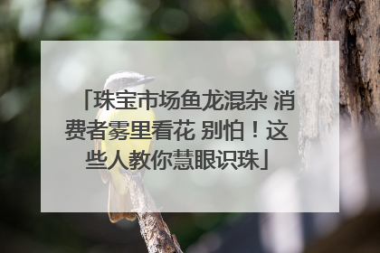 珠宝市场鱼龙混杂 消费者雾里看花 别怕！这些人教你慧眼识珠