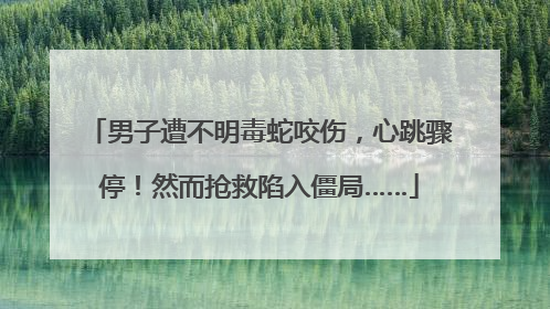 男子遭不明毒蛇咬伤，心跳骤停！然而抢救陷入僵局……