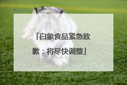 白象食品紧急致歉：将尽快调整