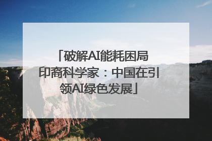 破解AI能耗困局 印裔科学家：中国在引领AI绿色发展