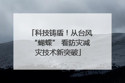科技铸盾！从台风“蝴蝶” 看防灾减灾技术新突破