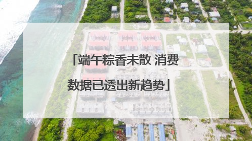 端午粽香未散 消费数据已透出新趋势