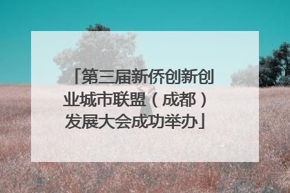 第三届新侨创新创业城市联盟（成都）发展大会成功举办