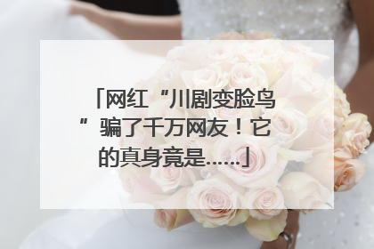 网红“川剧变脸鸟”骗了千万网友！它的真身竟是……