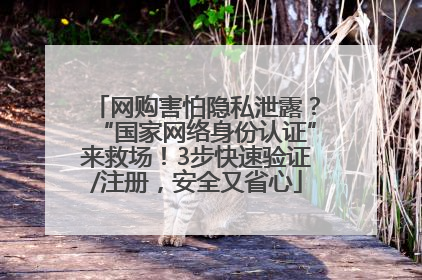 网购害怕隐私泄露？“国家网络身份认证”来救场！3步快速验证/注册，安全又省心