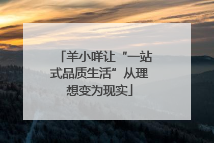 羊小咩让“一站式品质生活”从理想变为现实