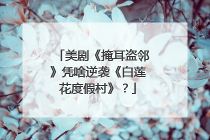美剧《掩耳盗邻》凭啥逆袭《白莲花度假村》？