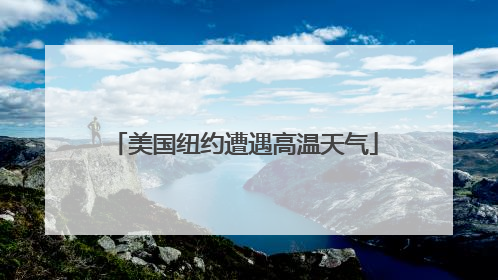 美国纽约遭遇高温天气