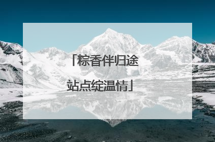 粽香伴归途 站点绽温情