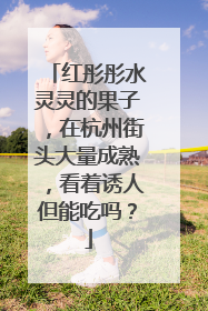 红彤彤水灵灵的果子，在杭州街头大量成熟，看着诱人但能吃吗？
