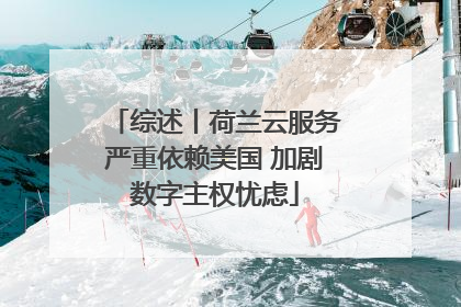 综述丨荷兰云服务严重依赖美国 加剧数字主权忧虑