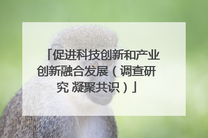 促进科技创新和产业创新融合发展（调查研究 凝聚共识）