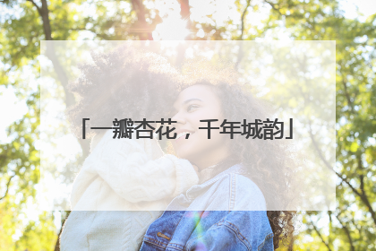 一瓣杏花，千年城韵