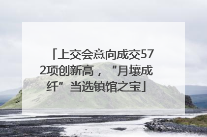 上交会意向成交572项创新高，“月壤成纤”当选镇馆之宝