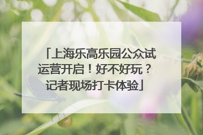 上海乐高乐园公众试运营开启！好不好玩？记者现场打卡体验