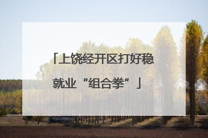 上饶经开区打好稳就业“组合拳”