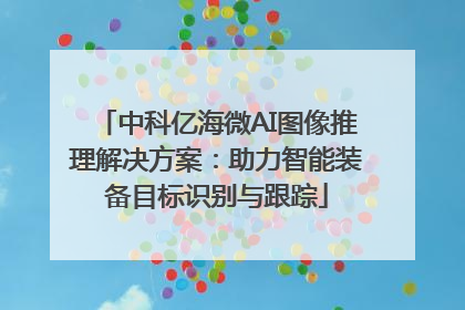 中科亿海微AI图像推理解决方案：助力智能装备目标识别与跟踪