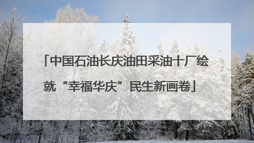 中国石油长庆油田采油十厂绘就“幸福华庆”民生新画卷