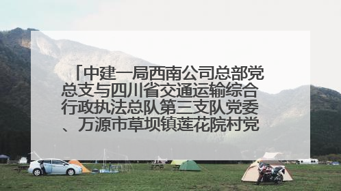 中建一局西南公司总部党总支与四川省交通运输综合行政执法总队第三支队党委、万源市草坝镇莲花院村党支部开展党建联建