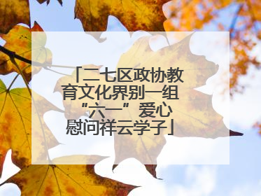 二七区政协教育文化界别一组 “六一”爱心慰问祥云学子