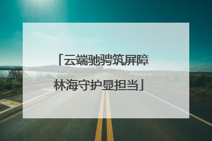 云端驰骋筑屏障 林海守护显担当