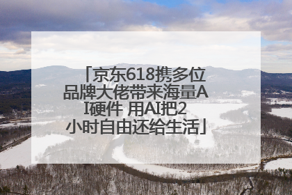 京东618携多位品牌大佬带来海量AI硬件 用AI把2小时自由还给生活