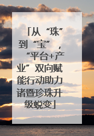 从“珠”到“宝”，“平台+产业”双向赋能行动助力诸暨珍珠升级蜕变