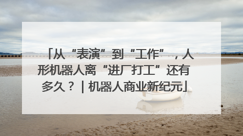 从“表演”到“工作”，人形机器人离“进厂打工”还有多久？｜机器人商业新纪元