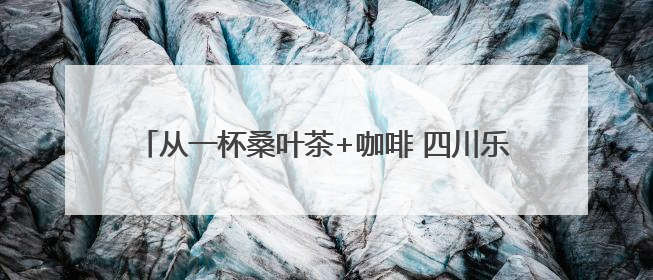 从一杯桑叶茶+咖啡 四川乐至如何端出助企发展的诚意