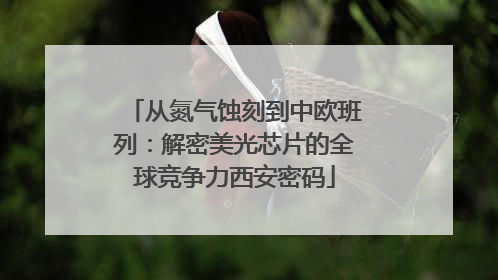 从氮气蚀刻到中欧班列：解密美光芯片的全球竞争力西安密码