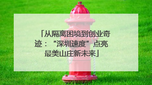 从隔离困境到创业奇迹：“深圳速度”点亮最美山庄新未来