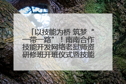 以技能为桥 筑梦“一带一路”！南南合作技能开发网络老挝师资研修班开班仪式暨技能梦工坊签约仪式举行