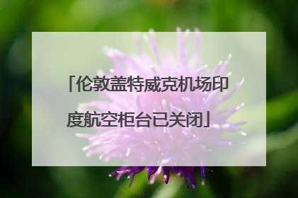 伦敦盖特威克机场印度航空柜台已关闭