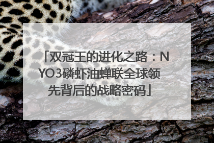 双冠王的进化之路：NYO3磷虾油蝉联全球领先背后的战略密码