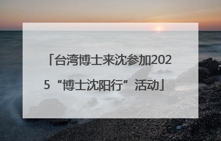台湾博士来沈参加2025“博士沈阳行”活动
