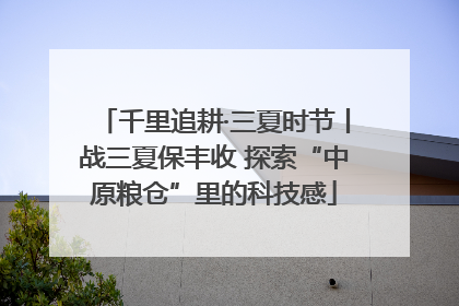 千里追耕·三夏时节丨战三夏保丰收 探索“中原粮仓”里的科技感