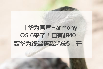 华为官宣HarmonyOS 6来了！已有超40款华为终端搭载鸿蒙5，开发者突破800万