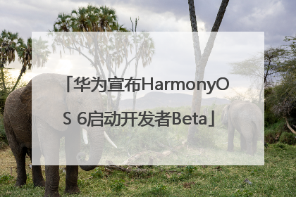 华为宣布HarmonyOS 6启动开发者Beta