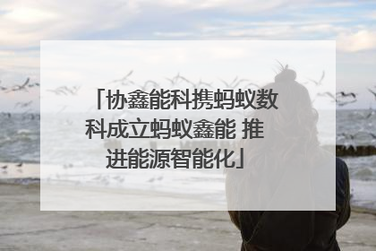协鑫能科携蚂蚁数科成立蚂蚁鑫能 推进能源智能化