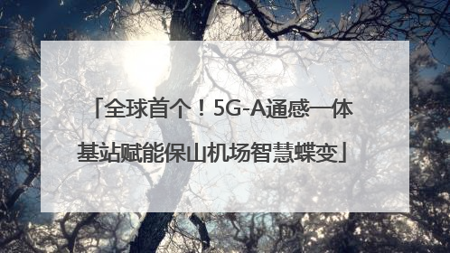 全球首个！5G-A通感一体基站赋能保山机场智慧蝶变