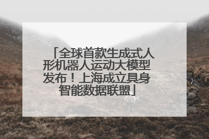 全球首款生成式人形机器人运动大模型发布！上海成立具身智能数据联盟