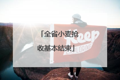 全省小麦抢收基本结束