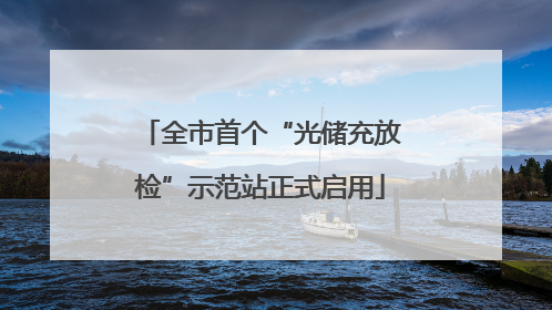 全市首个“光储充放检”示范站正式启用
