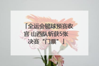 全运会毽球预赛收官 山西队斩获5张决赛“门票”