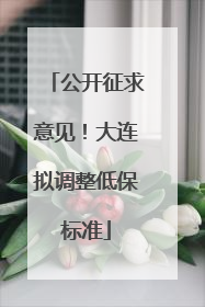 公开征求意见！大连拟调整低保标准